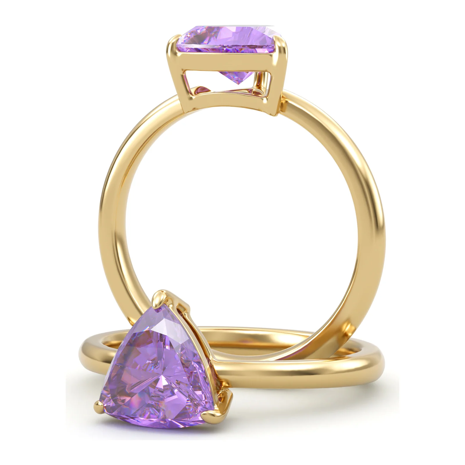 Amethyst Trillion — view 1
