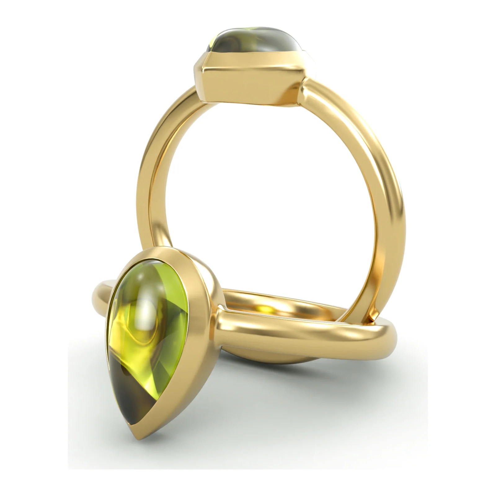 Peridot Teardrop — view 1
