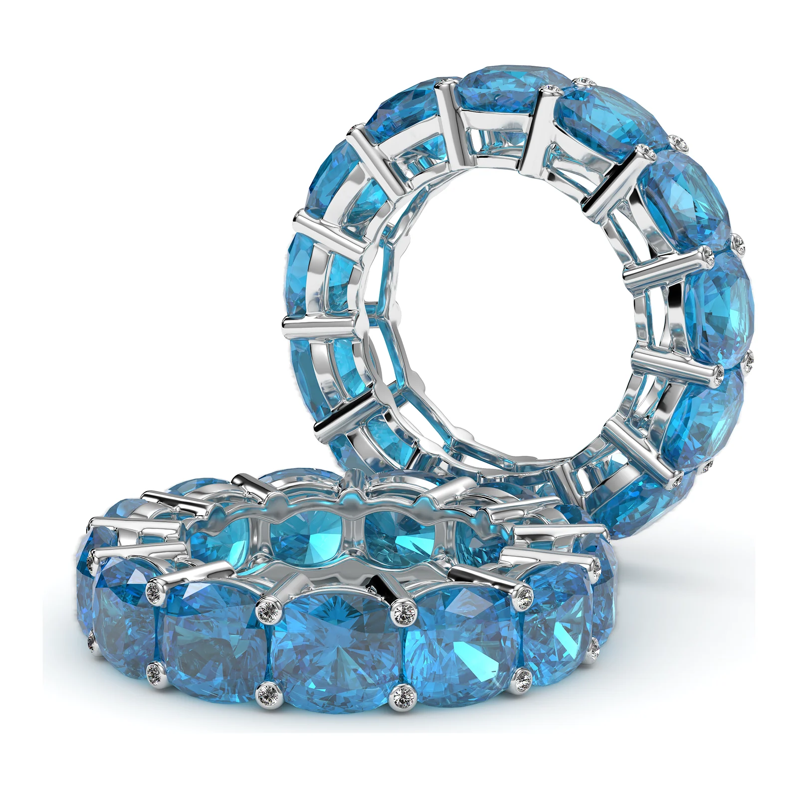 A Swiss blue topaz cocktail ring