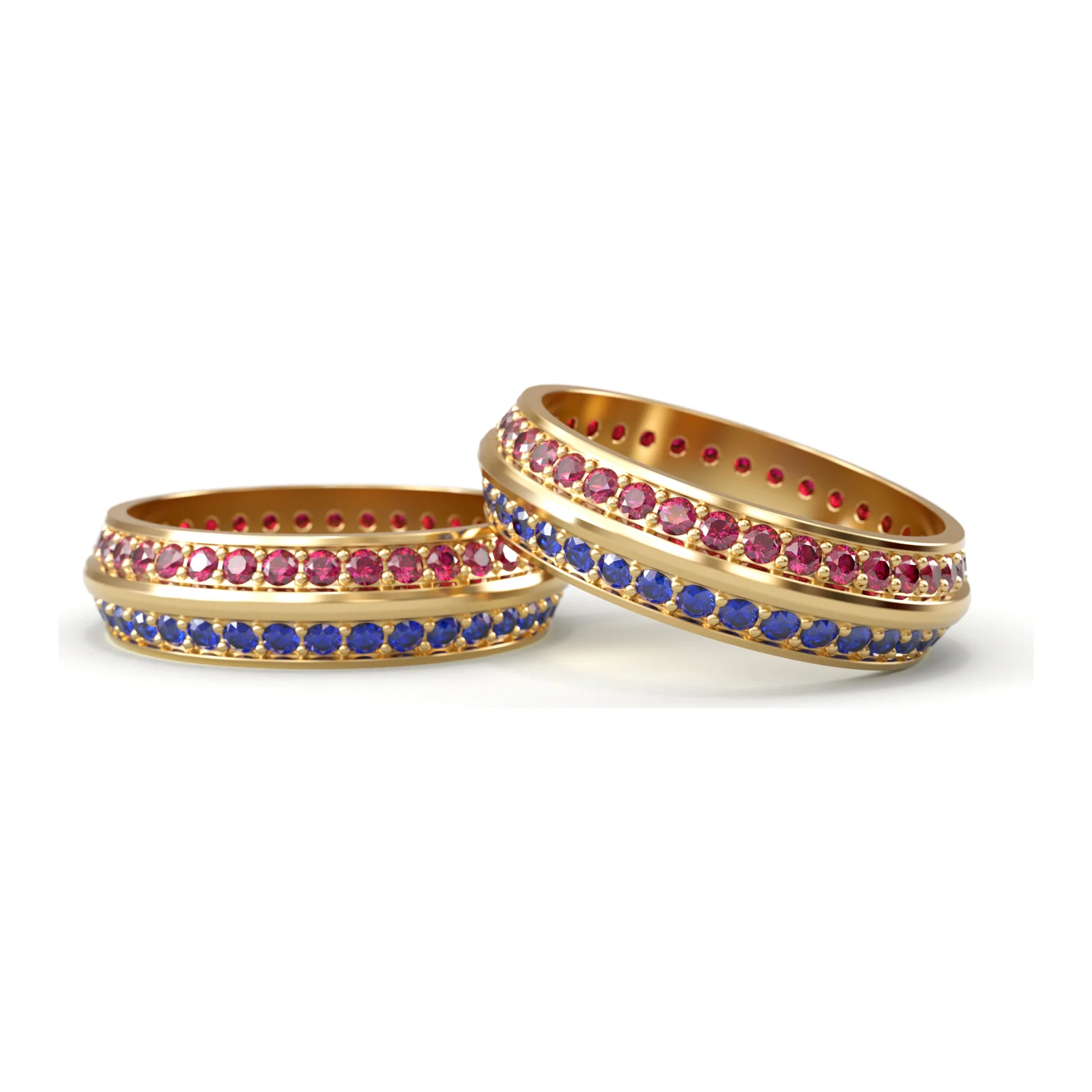 Twin Sapphire Stack — view 1
