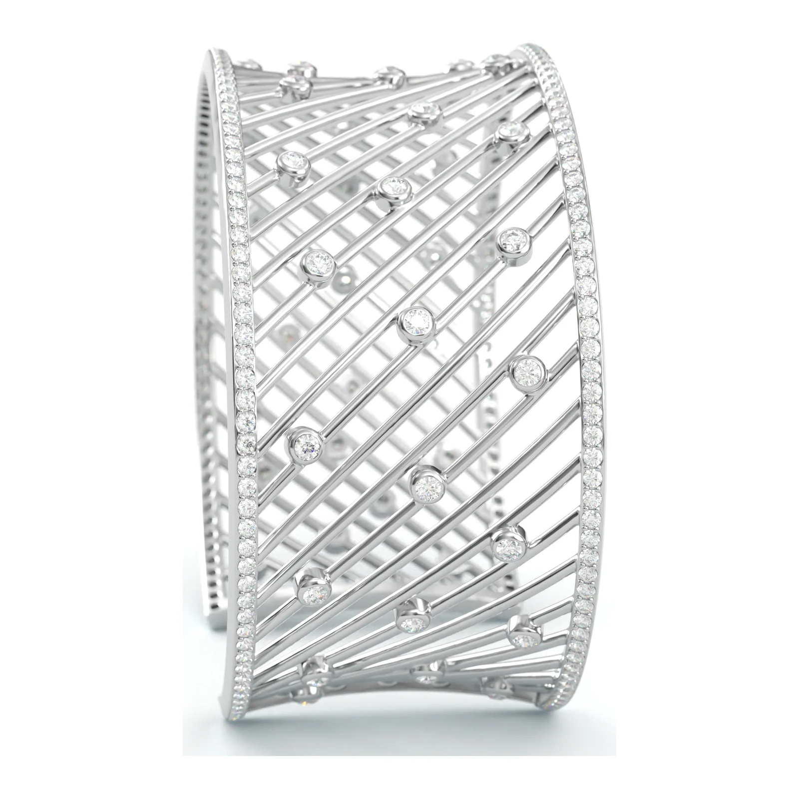 Lattice Diamond Cuff — view 2